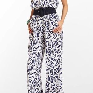 Lilly Pulitzer navy/white jumpsuit NWOT